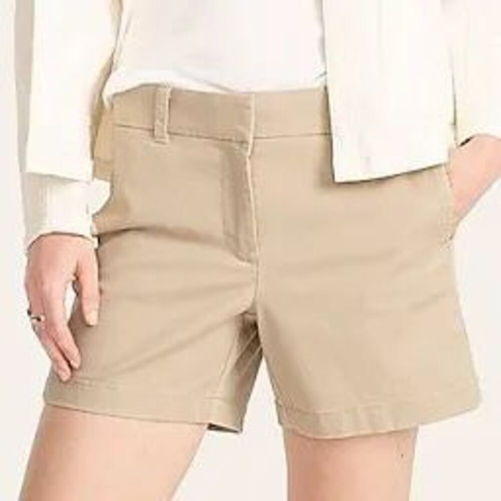 J crew tan size 10 broken in chino shorts